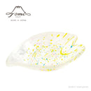 [SMALL DISH (PLATE)] UKIYO HIRARI TAMAYA SET(SMALL BOWL & SMALL PLATE & CHOPSTICK REST) | EDO GLASS | TOMI GLASS