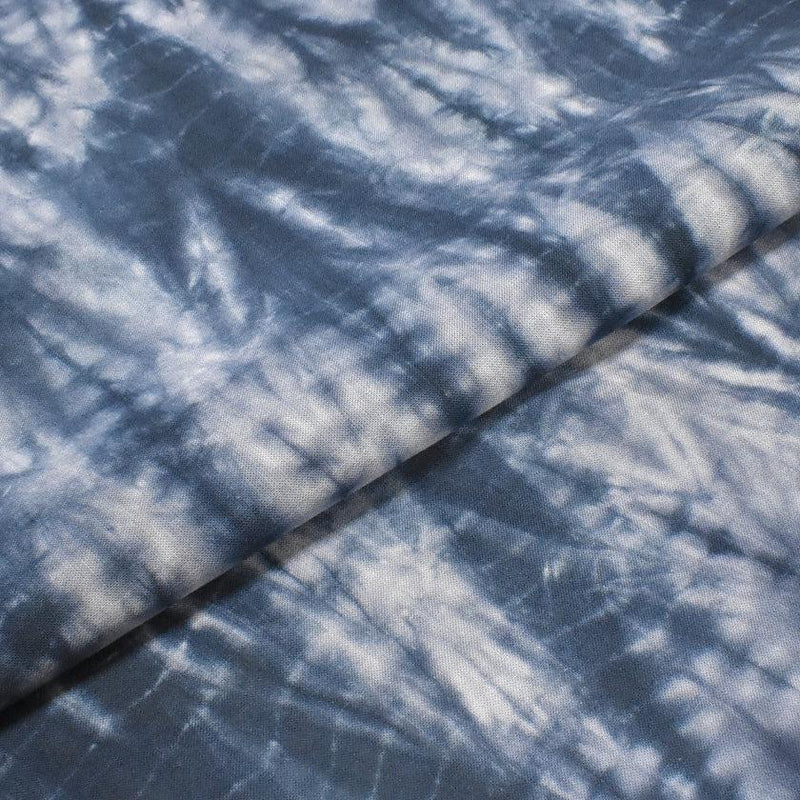 [TOWELS] TENUGUI TORNADO-SHIBORI (BLUE) WITH PAPER BOX | KYOTO KANOKO SHIBORI| YOAKE