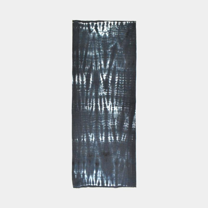 [TOWELS] TENUGUI TORNADO-SHIBORI (BLACK) WITH PAPER BOX | KYOTO KANOKO SHIBORI| YOAKE