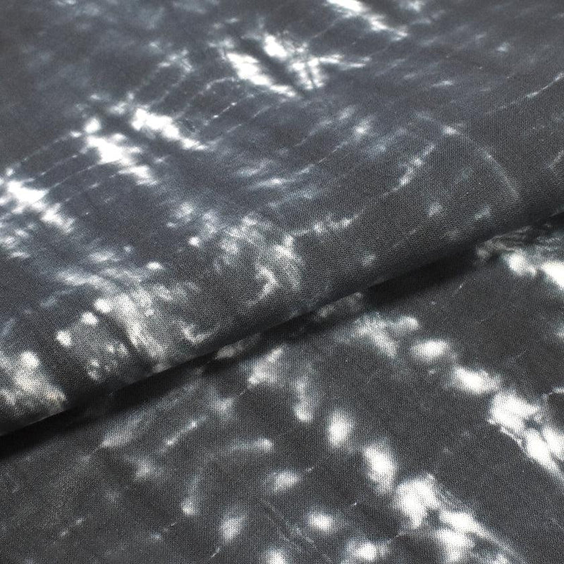 [TOWELS] TENUGUI TORNADO-SHIBORI (BLACK) WITH PAPER BOX | KYOTO KANOKO SHIBORI| YOAKE