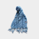 [SCARF] HAND-DYED STALL WITH NATURAL PASTELS | INDIGO DYEING| INDIGO KESENNUMA