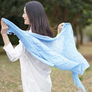 [SCARF] HAND-DYED STALL WITH NATURAL PASTELS | INDIGO DYEING| INDIGO KESENNUMA
