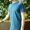 [T-SHIRT] NATURAL INDIGO (ONE-COLOR DYEING)  | INDIGO DYEING| INDIGO KESENNUMA