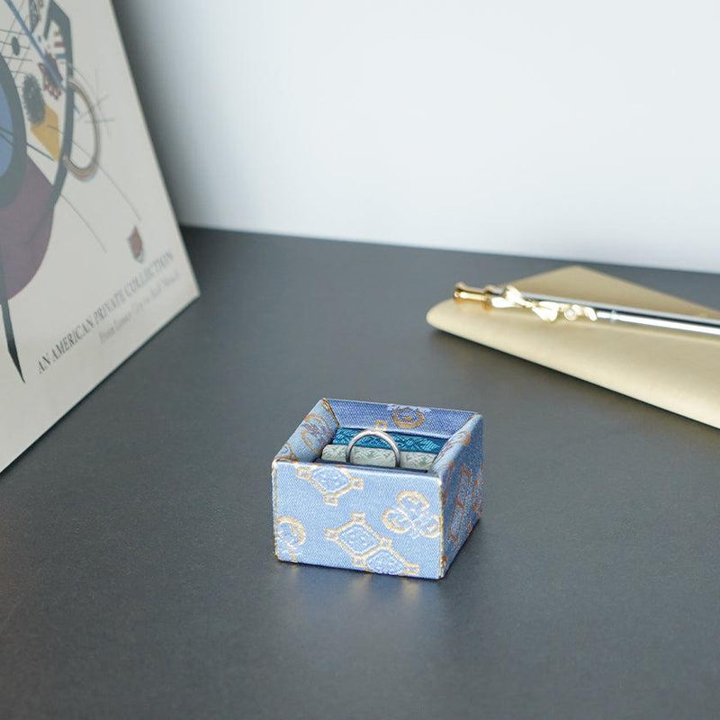[珠寶盒] Ajiro Ring Case（藍色）|江戶藝術娃娃