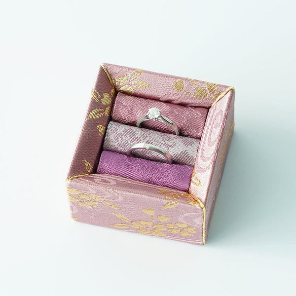 [เคสเครื่องประดับ] กรณีแหวน Ajiro (สีม่วง) | ตุ๊กตาศิลปะเอโดะ