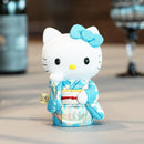 [BECKONING (LUCKY) CAT] HELLO KITTY (BLUE) | EDO ART DOLLS | KAKINUMA DOLLS