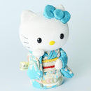 [BECKONING (LUCKY) CAT] HELLO KITTY (BLUE) | EDO ART DOLLS | KAKINUMA DOLLS
