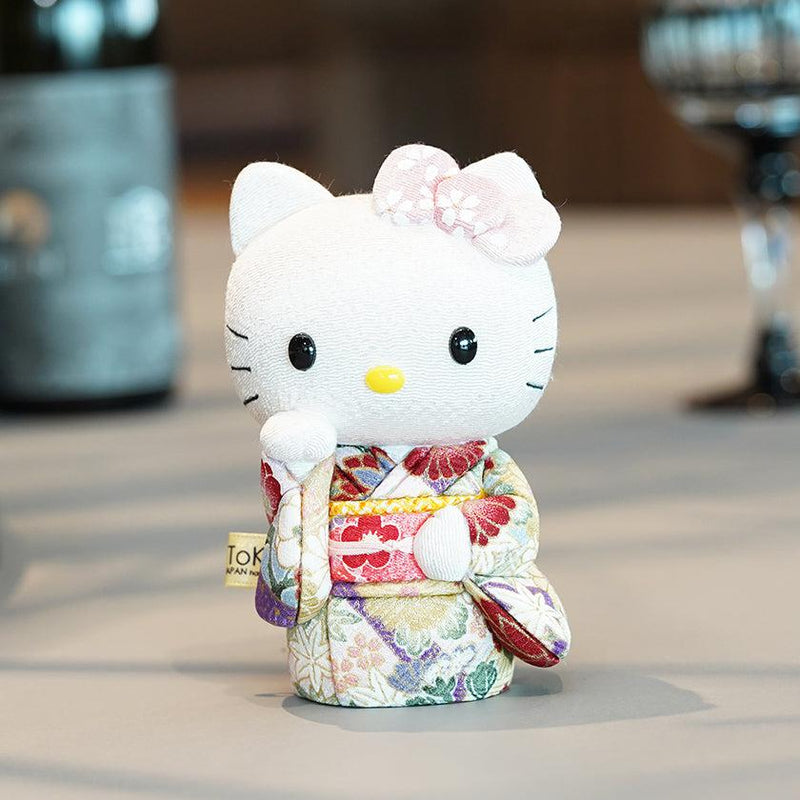 [Beckoning (Lucky) Cat] Hello Kitty (Pink) | Edo Art Dolls | ตุ๊กตา Kakinuma