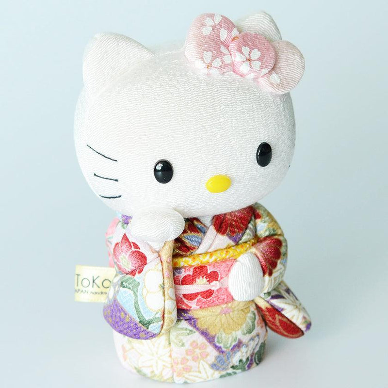 [Beckoning（Lucky）Cat] Hello Kitty（粉紅色）|江戶藝術娃娃