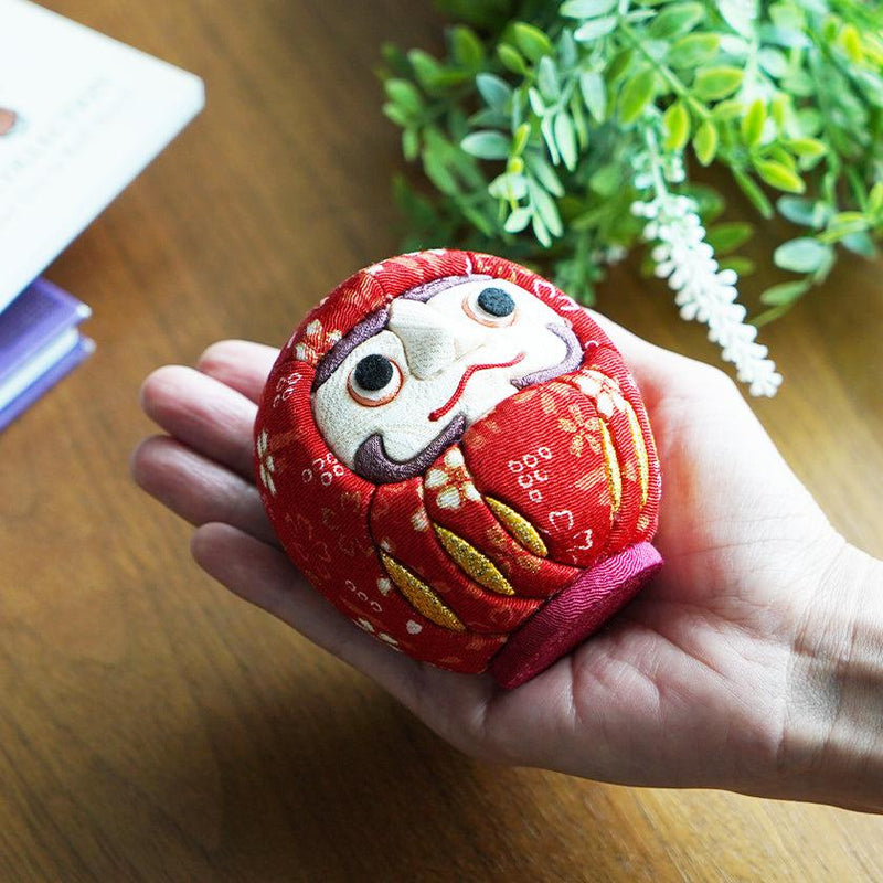 Poupée Daruma rouge - Poupée japonaise traditionnelle de chance et Poupée Daruma rouge - Poupée japonaise traditionnelle de chance et