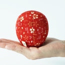 [DARUMA (DOLL)] EDO DARUMA CHIRIMEN RED (S) | EDO ART DOLLS | KAKINUMA DOLLS