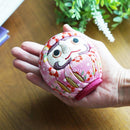 [DARUMA (DOLL)] EDO DARUMA CHIRIMEN PINK (S) | EDO ART DOLLS | KAKINUMA DOLLS