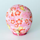 [DARUMA (DOLL)] EDO DARUMA CHIRIMEN PINK (S) | EDO ART DOLLS | KAKINUMA DOLLS