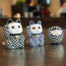 [DARUMA (DOLL)] EDO DARUMA CHECKERED PATTERN (S) | EDO ART DOLLS | KAKINUMA DOLLS