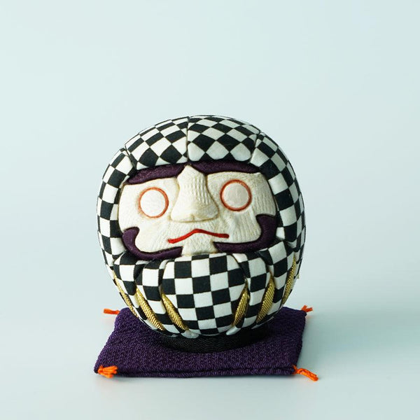 [Daruma (Doll)] Edo Daruma รูปแบบตาหมากรุก (S) | ตุ๊กตาศิลปะเอโดะ