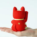 [BECKONING (Lucky) 고양이] Maneki Neko Feng Shui DX Red (M) | 에도 아트 인형