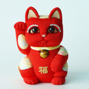 [BECKONING (Lucky) 고양이] Maneki Neko Feng Shui DX Red (M) | 에도 아트 인형