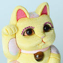 [Beckoning (Lucky) Cat] Maneki Neko Feng Shui DX Yellow (M) | Edo Art Dolls | ตุ๊กตา Kakinuma