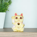[Beckoning (Lucky) Cat] Maneki Neko Feng Shui DX Yellow (M) | Edo Art Dolls | ตุ๊กตา Kakinuma