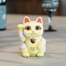 [Beckoning (Lucky) Cat] Maneki Neko Feng Shui DX Yellow (M) | Edo Art Dolls | ตุ๊กตา Kakinuma