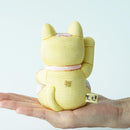 [Beckoning (Lucky) Cat] Maneki Neko Feng Shui DX Yellow (M) | Edo Art Dolls | ตุ๊กตา Kakinuma
