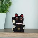 [Beckoning (Lucky) Cat] Maneki Neko Feng Shui DX Black (M) | Edo Art Dolls | ตุ๊กตา Kakinuma