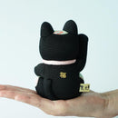 [Beckoning (Lucky) Cat] Maneki Neko Feng Shui DX Black (M) | Edo Art Dolls | ตุ๊กตา Kakinuma