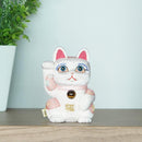 [Beckoning (Lucky) Cat] Maneki Neko Feng Shui DX White (M) | Edo Art Dolls | ตุ๊กตา Kakinuma