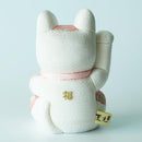 [Beckoning (Lucky) Cat] Maneki Neko Feng Shui DX White (M) | Edo Art Dolls | ตุ๊กตา Kakinuma