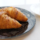 [LARGE PLATE (PLATTER)] PLATE (HANA CLOISONNE) BEIGE & BLACK 2-PIECE SET | NISHIJIN TEXTILES | RE:NISTA