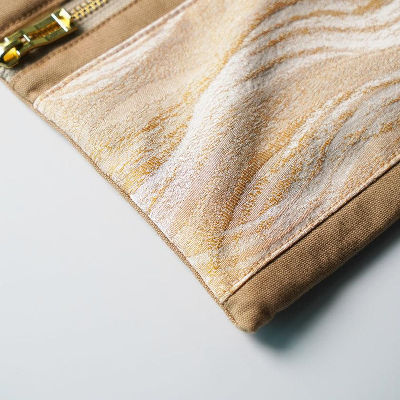 [袋]米色蒙特·布蘭克| Nishijin紡織品