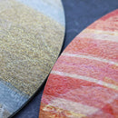 [LARGE PLATE] PLATE SHIPPO PATTERN BEIGE & WHITE 2-PIECE SET | NISHIJIN TEXTILES | RE:NISTA