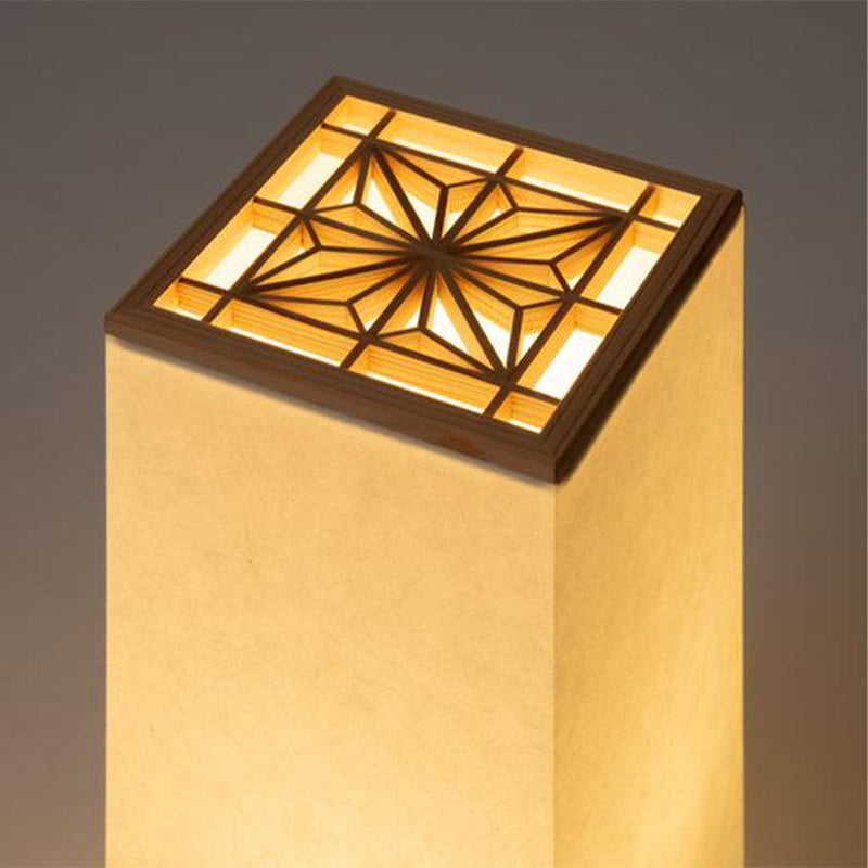 [แสง] Washi Lantern Asanoha Square (ประเภท B) | Kumiko
