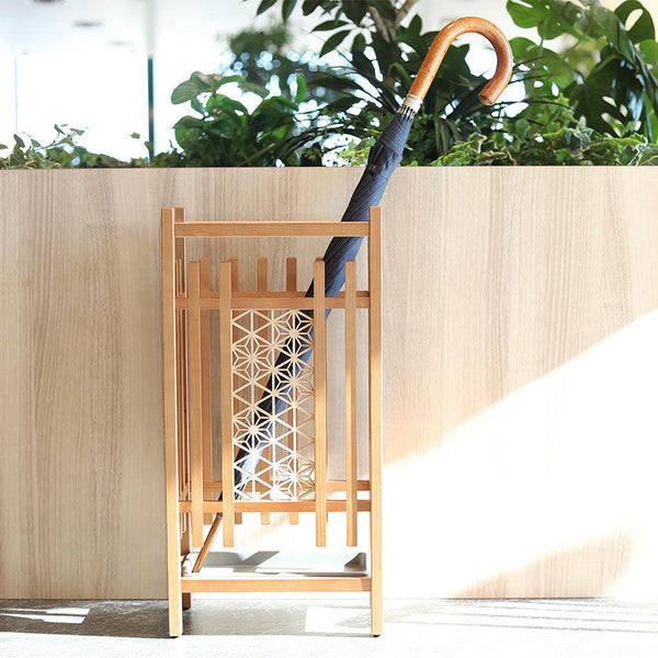 [umbrella stand] Akita Cedar Latticework umbrella stand asanoha | Kumiko