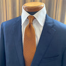 [領帶] Shakunone原始徽標豐富的金色棕色|日本絲綢