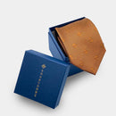 [領帶] Shakunone原始徽標豐富的金色棕色|日本絲綢