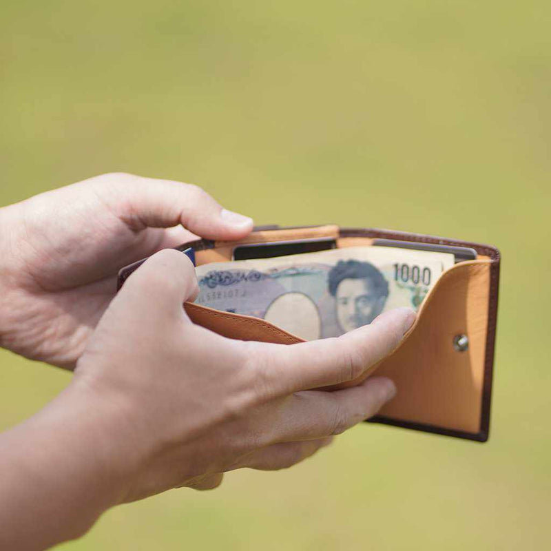 [กระเป๋าเงิน / กระเป๋า] กระเป๋าเงินสามเท่า (Toyoto) | เครื่องหนัง satori
