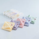 [TOWELS] "SAKI" 5 GAUZE PILE HANDKERCHIEF GIFTBOX (PINK・BLUE・GREEN・YELLOW・PURPLE) | IMABARI TOWELS
