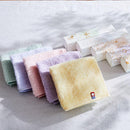 [TOWELS] "SAKI" 5 GAUZE PILE HANDKERCHIEF GIFTBOX (PINK・BLUE・GREEN・YELLOW・PURPLE) | IMABARI TOWELS