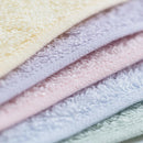 [TOWELS] "SAKI" 5 GAUZE PILE HANDKERCHIEF GIFTBOX (PINK・BLUE・GREEN・YELLOW・PURPLE) | IMABARI TOWELS