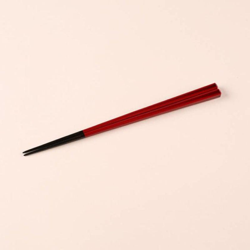 [Chopsticks] Pair Kokutan Square กับ Chopstick Rest (21.5, 23.0 ซม.) | Hashikura Matsukan | Wakasa Lacquerware