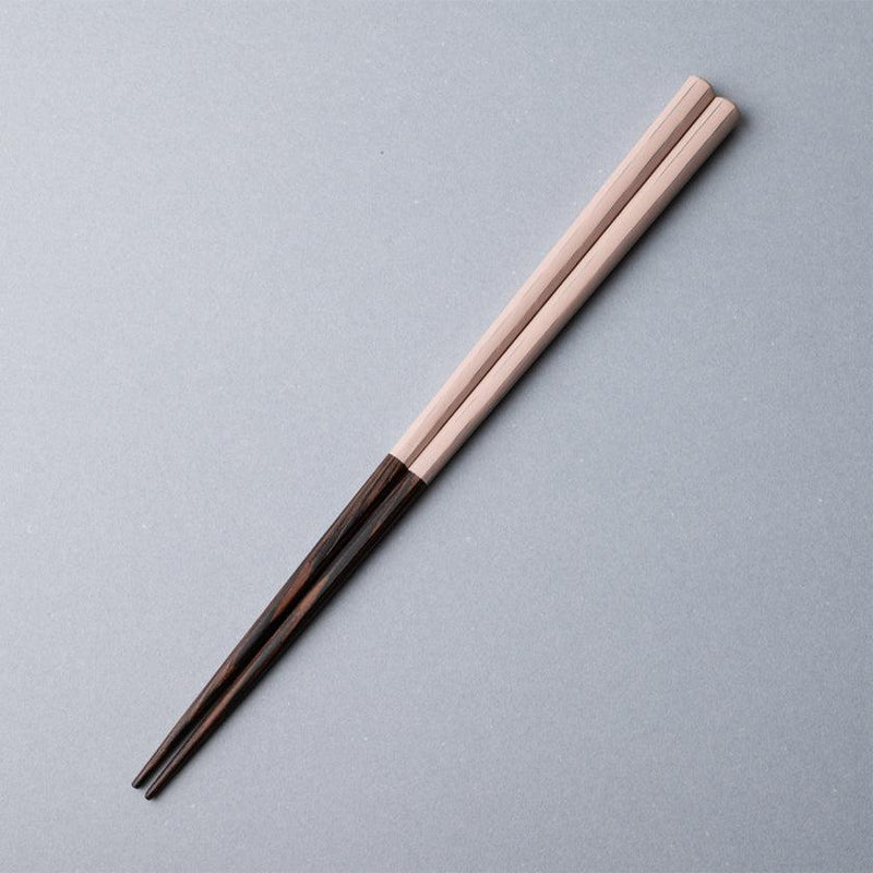 [젓가락] WENGE 옥타곤 하시 쿠라 계절 01 옅은 분홍색 (22.5cm) | 마쓰칸 | 와카 사 칠기