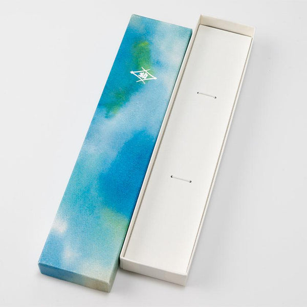 [CHOPSTICKS] GIFT BOX FOR GIFTS FOR 1 SET OF PAPER BOX (BLUE) | MATSUKAN | WAKASA LACQUERWARE