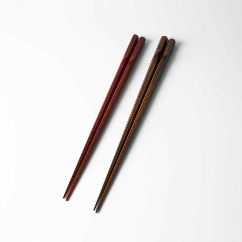 CHOPSTICKS] HEXAGONAL BAMBOO CHOPSTICKS (RED)  WAKASA LACQUERWARE ｜Made in  Japan products BECOS