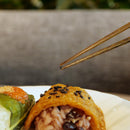 [CHOPSTICKS] HEXAGONAL BAMBOO CHOPSTICKS (BLACK) | WAKASA LACQUERED CHOPSTICKS