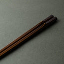 [CHOPSTICKS] HEXAGONAL BAMBOO CHOPSTICKS (BLACK) | WAKASA LACQUERED CHOPSTICKS