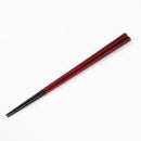 [CHOPSTICKS] PAIR KOKUTAN PENTAGON WITH CHOPSTICK REST (21.5, 23.0cm) | WAKASA LACQUERED CHOPSTICKS