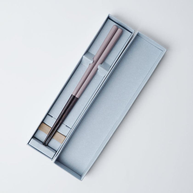 [Chopsticks] Wenge Octagon Hashikura Season01 Pink (พร้อม Chopstick Rest) | Wakasa Lacquerware | มัตซึแคน