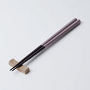 [CHOPSTICKS] WENGE OCTAGON HASHIKURA SEASON01 PINK (WITH CHOPSTICK REST) | WAKASA LACQUERED CHOPSTICKS | MATSUKAN