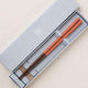 [CHOPSTICKS] WENGE OCTAGON HASHIKURA SEASON01 ORANGE (WITH CHOPSTICK REST) | WAKASA LACQUERED CHOPSTICKS | MATSUKAN